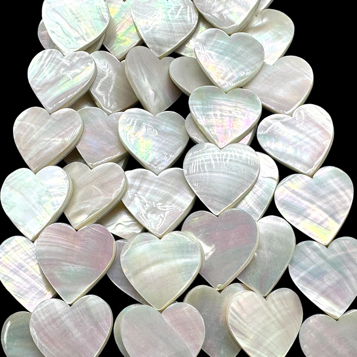 Real Mermaid Nautilus Shell Beads - Thick Nacre & Iridescent Flash - Never Dyed or Color Enhanced - Small Batch Production - Smooth Heart