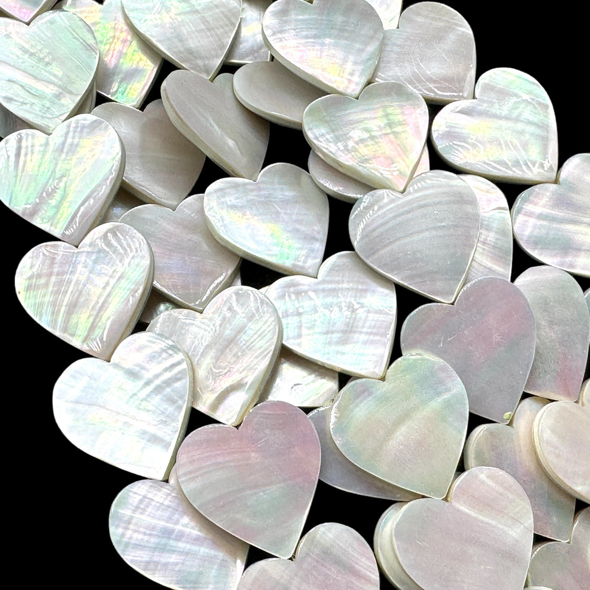 Real Mermaid Nautilus Shell Beads - Thick Nacre & Iridescent Flash - Never Dyed or Color Enhanced - Small Batch Production - Smooth Heart