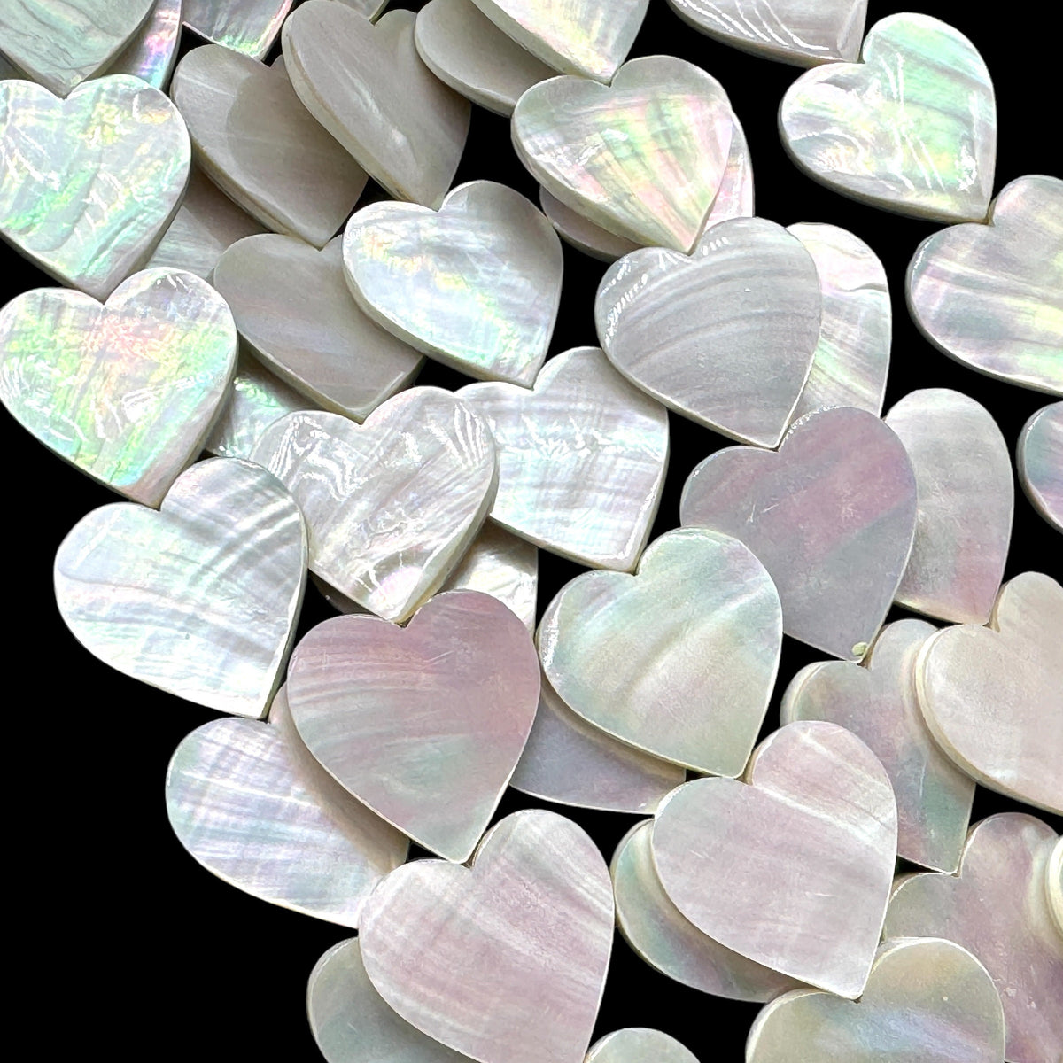 Real Mermaid Nautilus Shell Beads - Thick Nacre & Iridescent Flash - Never Dyed or Color Enhanced - Small Batch Production - Smooth Heart