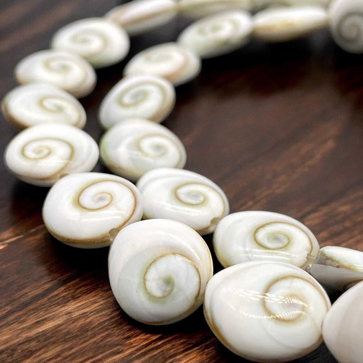 2in1 DOUBLET Shiva Eye Shell Beads From Indo-Pacific AAA (Extra Smooth - Matching Matrix) Natural - Never Dyed or Color Enhanced - Tear Drop