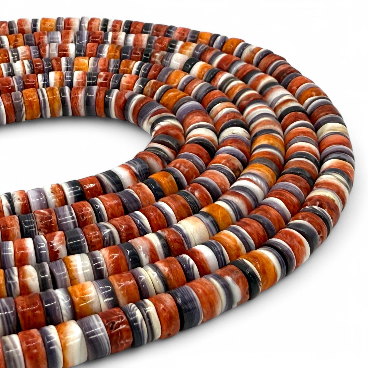 Spiny Oyster Shell Beads, Wampum Shell Beads