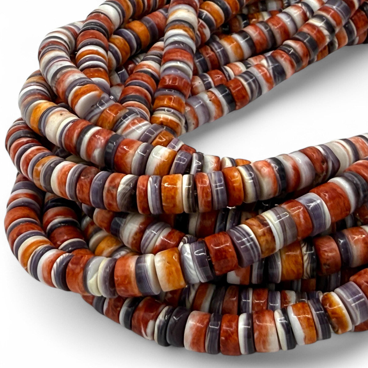 Spiny Oyster Shell Beads, Wampum Shell Beads