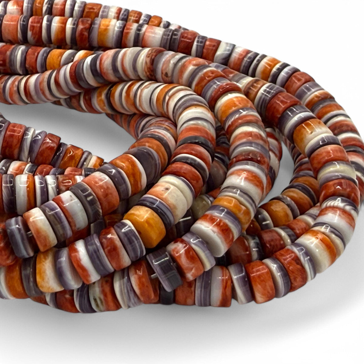 Spiny Oyster Shell Beads, Wampum Shell Beads