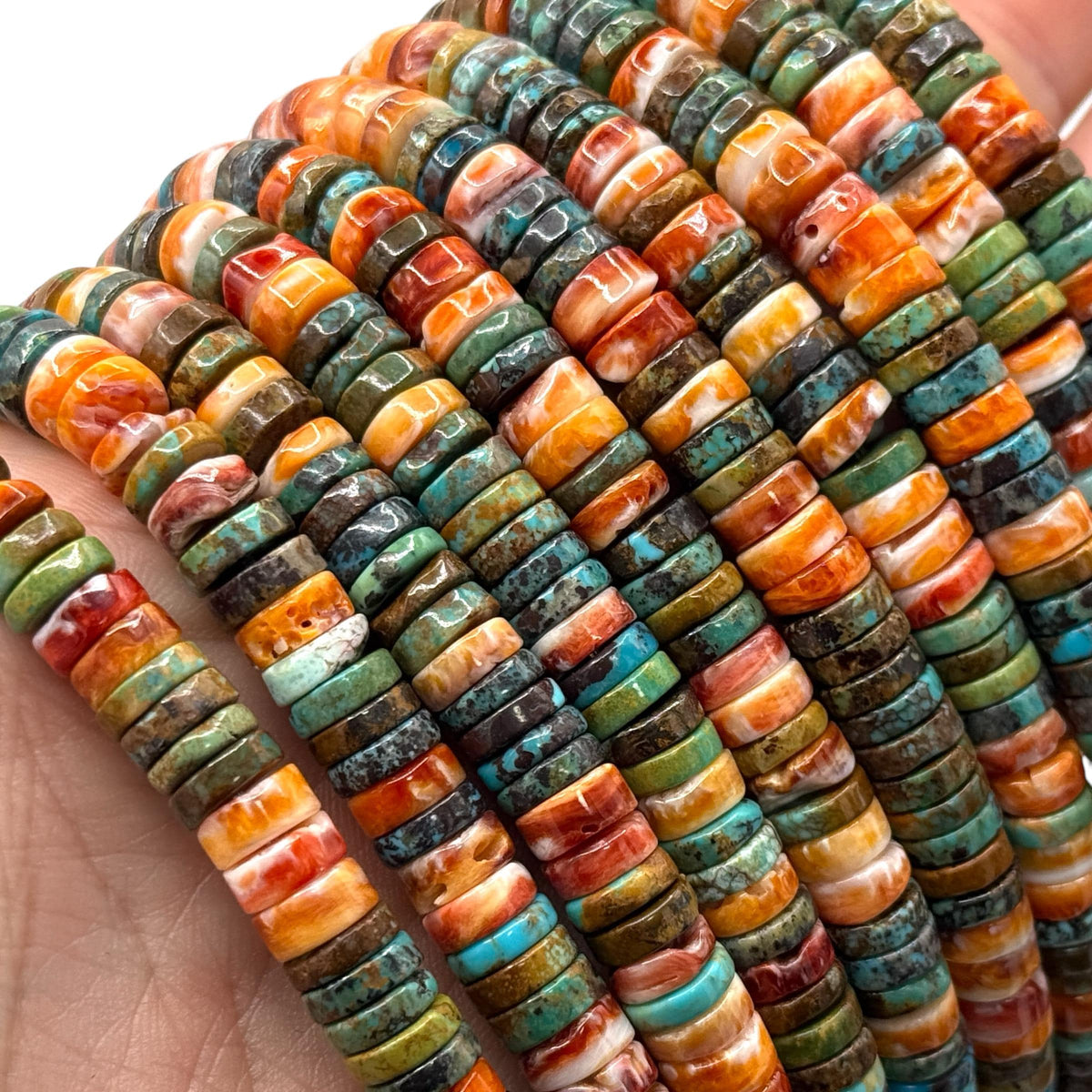 Spiny Oyster Shell Beads & Turquoise