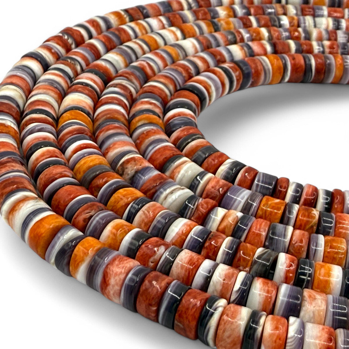 Spiny Oyster Shell Beads, Wampum Shell Beads