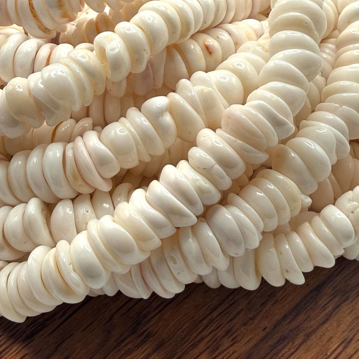 White PUKA Shell - Premium Cup Shape - Minimal Bottom Cracks - Naturally Formed Holes- Small Batch Production - Never Dyed or Color Enhanced