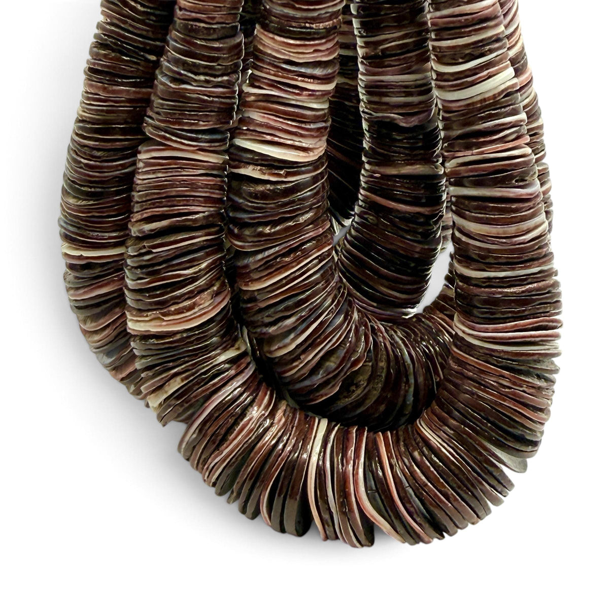 XL GRADUATED Imperial Violet Oyster Shell Beads Indo-Pacific Region - Never Dyed or Color Enhanced - Small Batch Production - Heishi 4-20mm