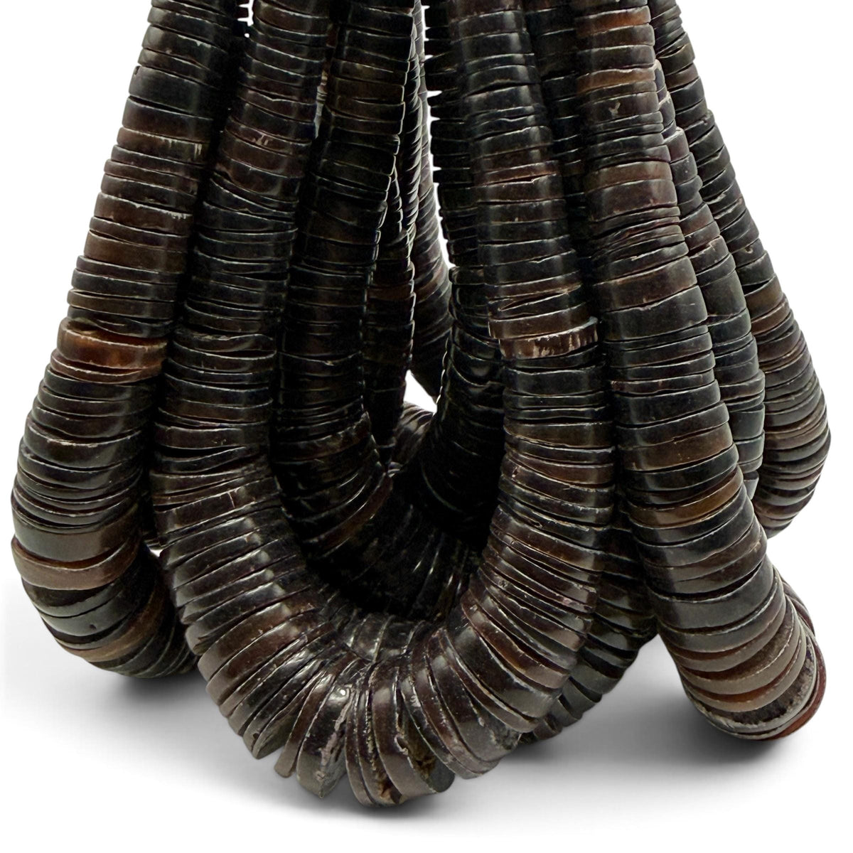 XL GRADUATED Midnight Pen Shell Beads Indo-Pacific - 100% Natural - Never Dyed or Color Enhanced - Small Batch Production - Heishi 4-20mm