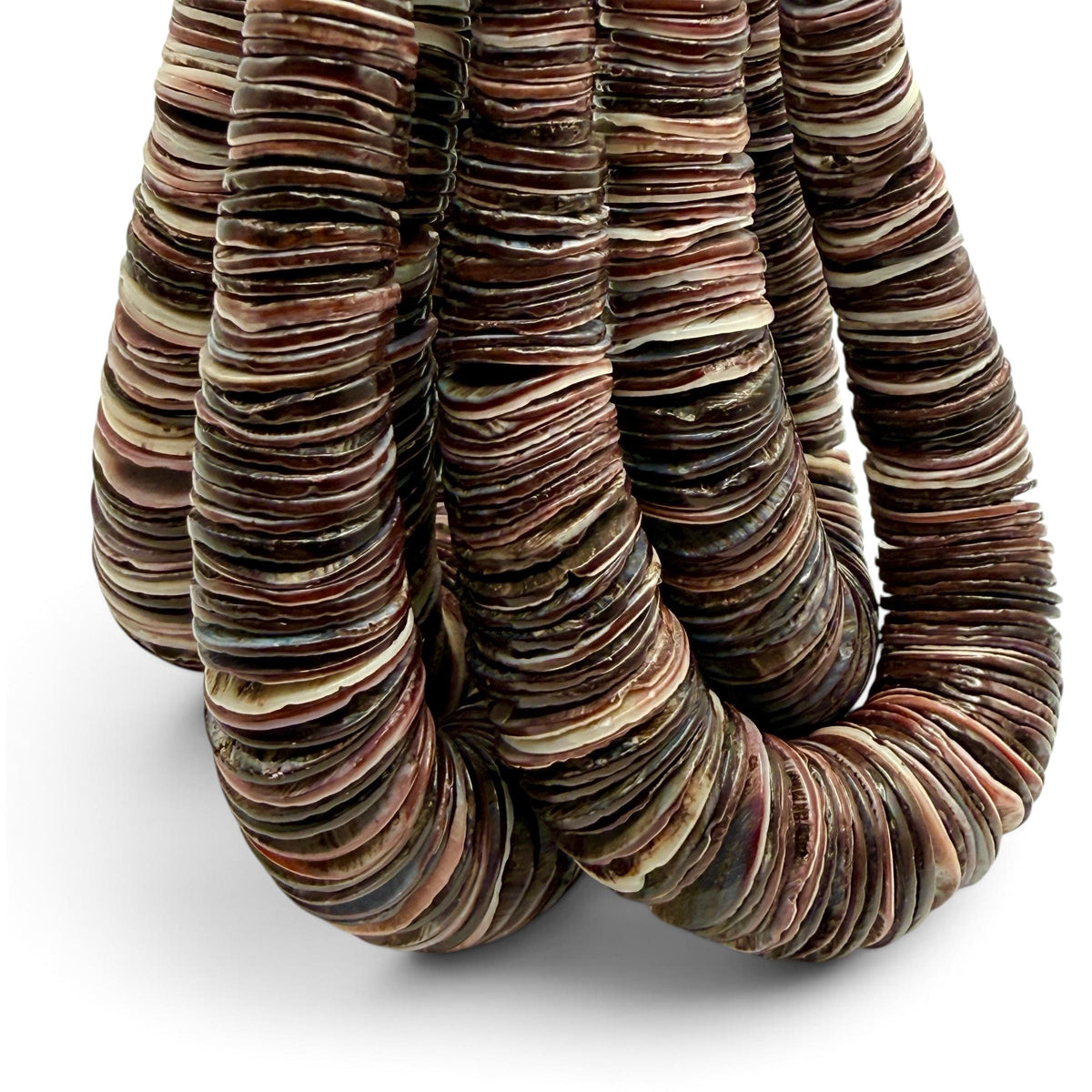 XL GRADUATED Imperial Violet Oyster Shell Beads Indo-Pacific Region - Never Dyed or Color Enhanced - Small Batch Production - Heishi 4-20mm