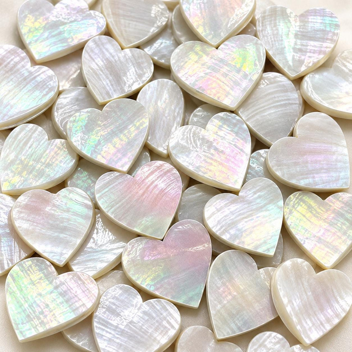Real Mermaid Nautilus Shell Beads - Thick Nacre & Iridescent Flash - Never Dyed or Color Enhanced - Small Batch Production - Smooth Heart