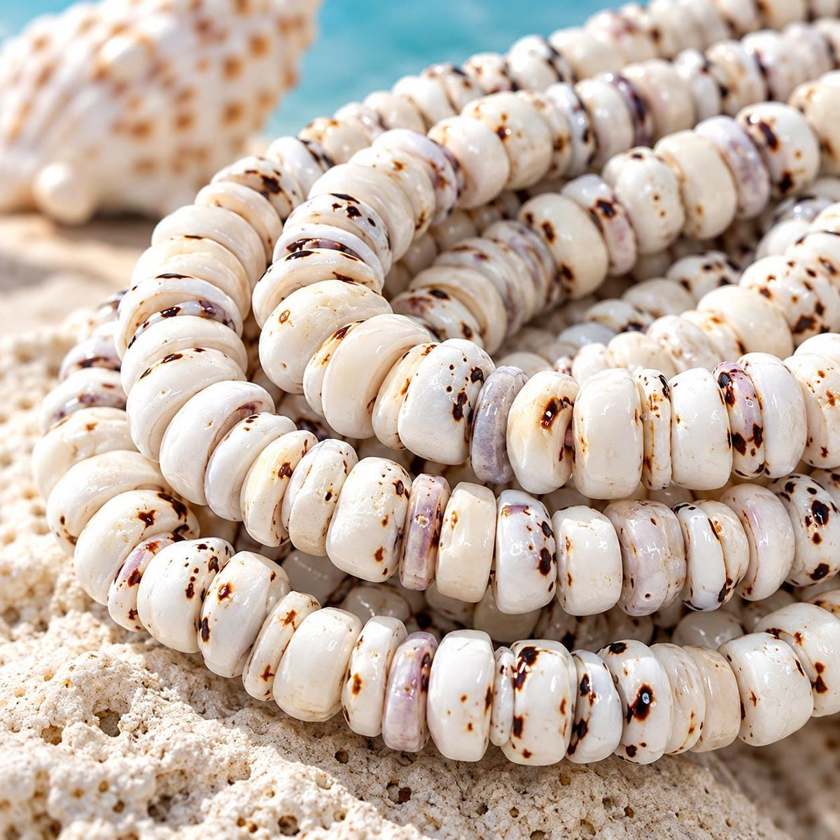 PUKA Shell Beads with Tiger Matrix - Premium Cup Shape - Minimal Bottom Cracks - Naturally Formed Holes - Never Dyed/Treated - Men's Jewelry